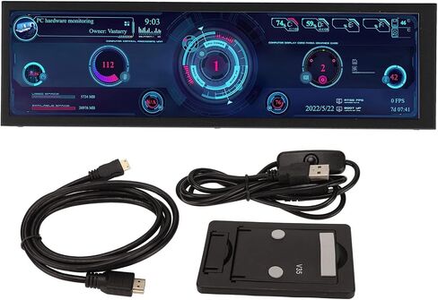 شاشة عرض درجة الحرارة للوحة مستشعر الكمبيوتر الشخصي، شاشة USB صغيرة مقاس 8.8 بوصة، شاشة بيانات وحدة المعالجة المركزية GPU AIDA64 PC لنظام Win RPi Linux، عرض درجة حرارة الكمبيوتر الشخصي لحقيبة الكمبيوتر ARGB in Saudi Arabia