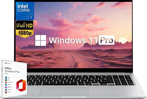 سامسونج أحدث كمبيوتر محمول Galaxy Book4 Business Copilot AI PC، شاشة 15.6 بوصة FHD، Windows 11 Pro، Intel 10-core Ultra 7-150U، ذاكرة الوصول العشوائي 16 جيجابايت، 4 تيرابايت SSD، لوحة مفاتيح بإضاءة خلفية، ترخيص Microsoft Office مدى الحياة، فضي in Saudi Arabia