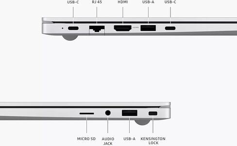 سامسونج أحدث كمبيوتر محمول Galaxy Book4 Business Copilot AI PC، شاشة 15.6 بوصة FHD، Windows 11 Pro، Intel 10-core Ultra 7-150U، ذاكرة الوصول العشوائي 16 جيجابايت، 4 تيرابايت SSD، لوحة مفاتيح بإضاءة خلفية، ترخيص Microsoft Office مدى الحياة، فضي in Saudi Arabia