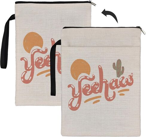 Cowgirl Gifts Book Sleeve,Western Cowgirl Sleeve Book Covers Book Protector Pouch with Zipper,Gifts for Book Lovers Readers,Book Cover for Paperback,Long Live Cowgirls 9.4x12.1 Inch in Saudi Arabia