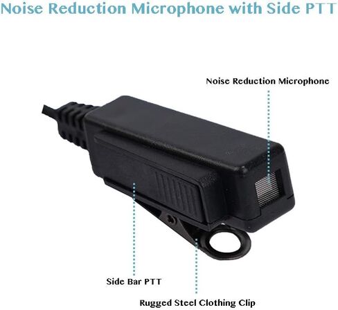 طقم مراقبة سلكين سماعة أذن أنبوبية صوتية سرية مع ميكروفون Ptt لـ Yaesu Vertex Standard VX-261 VX-230 VX-231 VX-298 VX-350 VX-351 VX-180 EVX-531 جهاز اتصال لاسلكي ثنائي الاتجاه in Kuwait