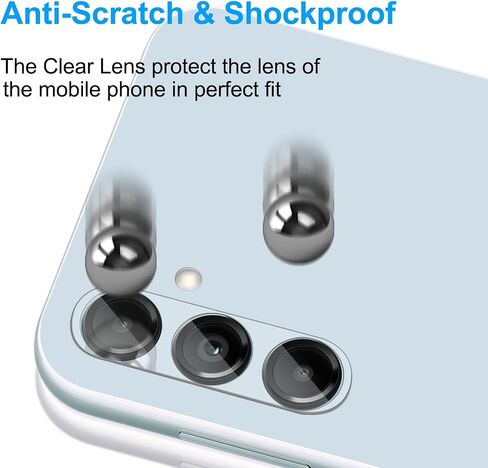 GOBUKEE (2+2 متوافق مع واقي الشاشة الزجاجي ذو التغطية الكاملة X 2 وواقي عدسة الكاميرا X 2 Samsung Galaxy A15 5G، مضاد لبصمات الأصابع، شفاف عالي الدقة، خالي من الفقاعات [صلابة 9H] in Saudi Arabia