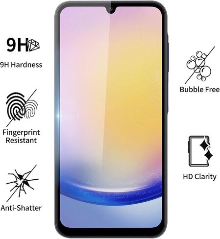 GOBUKEE (2+2 متوافق مع واقي الشاشة الزجاجي ذو التغطية الكاملة X 2 وواقي عدسة الكاميرا X 2 Samsung Galaxy A15 5G، مضاد لبصمات الأصابع، شفاف عالي الدقة، خالي من الفقاعات [صلابة 9H] in Saudi Arabia