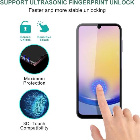 GOBUKEE (2+2 متوافق مع واقي الشاشة الزجاجي ذو التغطية الكاملة X 2 وواقي عدسة الكاميرا X 2 Samsung Galaxy A15 5G، مضاد لبصمات الأصابع، شفاف عالي الدقة، خالي من الفقاعات [صلابة 9H] in Saudi Arabia