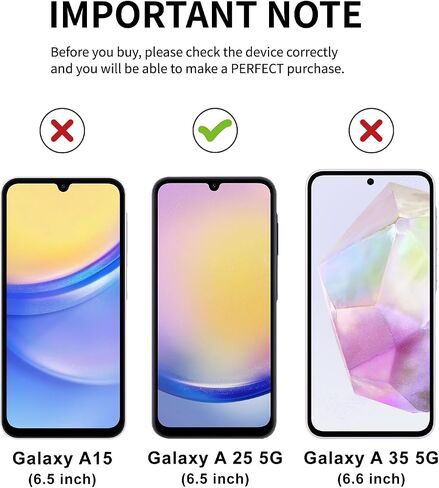 GOBUKEE (2+2 متوافق مع واقي الشاشة الزجاجي ذو التغطية الكاملة X 2 وواقي عدسة الكاميرا X 2 Samsung Galaxy A15 5G، مضاد لبصمات الأصابع، شفاف عالي الدقة، خالي من الفقاعات [صلابة 9H] in Saudi Arabia