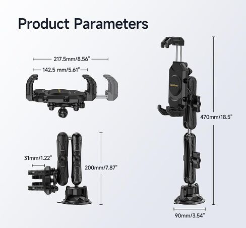 Ulefone Armor PAD 3 Pro Armor PAD 2 Armor PAD Pro Tablet Armor Mount Max-UAN02 للدرع 27T Armor 26 Ultra Armor 25T Pro Armor 22 Armor 21 Armor 18 Ultra Serie Armor PAD Serie in Kuwait
