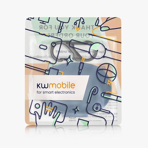 kwmobile Case Compatible with Anker Soundcore Life P2 Mini Case - Silicone Cover Holder for Earbuds - Black in Saudi Arabia