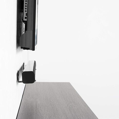 VIVO Steel Universal Dual Soundbar Wall Mount L Brackets, Extending Speaker Arm Holders, Above or Below TV, Black, Mount-SPSB1 in Saudi Arabia