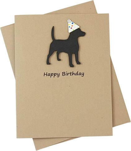 Golden Retriever Birthday Card | Handmade Dog Birthday Greeting Card | Single Card Blank Inside in Saudi Arabia