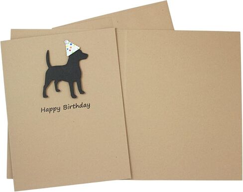 Golden Retriever Birthday Card | Handmade Dog Birthday Greeting Card | Single Card Blank Inside in Saudi Arabia