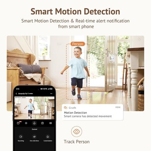 3MP 2K Indoor Camera 5GHz & 2.4GHz, Indoor Home Security Cameras 4 Pack for Baby/Elder/Dog/Pet Camera with Phone app, Motion Detection, 2-Way Talk, US Cloud & SD Card Storage in Saudi Arabia
