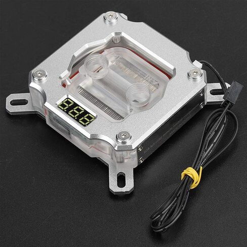 Water Cooling Block, UPR-2018 3Pin Port with LCD Temperature Display, Cooler Water Block, for Intel for Computer Water Cooling Systems in Saudi Arabia