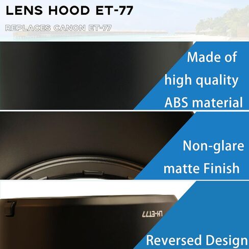 غطاء العدسة ET-77 لـ RF 85mm F2 Macro هو استبدال عدسة STM غطاء العدسة ET-77 القابل للعكس متوافق مع مرشحات 67 مم وغطاء العدسة 67 مم in Kuwait