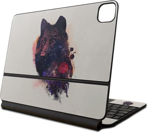 Skin Compatible with Apple Magic Keyboard for iPad Pro 13‑inch (M4) 2024 - Universal Wolf - Premium 3M Vinyl Protective Wrap Decal Cover - Easy to Apply | Crafted in The USA by MightySkins in Saudi Arabia