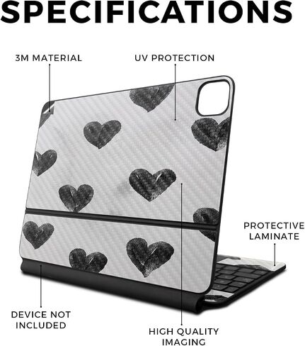 Skin Compatible with Apple Magic Keyboard for iPad Pro 13‑inch (M4) 2024 - Universal Wolf - Premium 3M Vinyl Protective Wrap Decal Cover - Easy to Apply | Crafted in The USA by MightySkins in Saudi Arabia