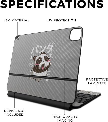 Skin Compatible with Apple Magic Keyboard for iPad Pro 13‑inch (M4) 2024 - Universal Wolf - Premium 3M Vinyl Protective Wrap Decal Cover - Easy to Apply | Crafted in The USA by MightySkins in Saudi Arabia