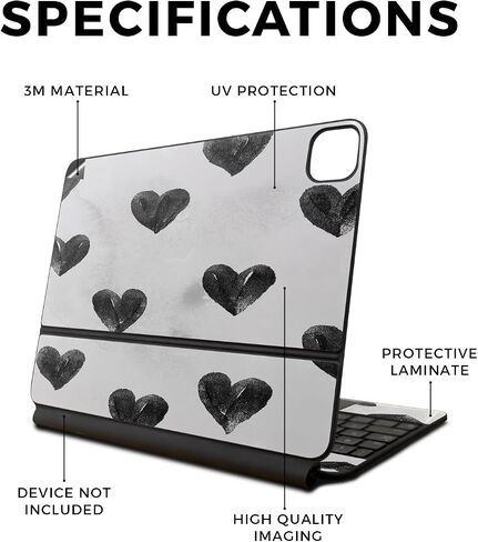 Skin Compatible with Apple Magic Keyboard for iPad Pro 13‑inch (M4) 2024 - Universal Wolf - Premium 3M Vinyl Protective Wrap Decal Cover - Easy to Apply | Crafted in The USA by MightySkins in Saudi Arabia