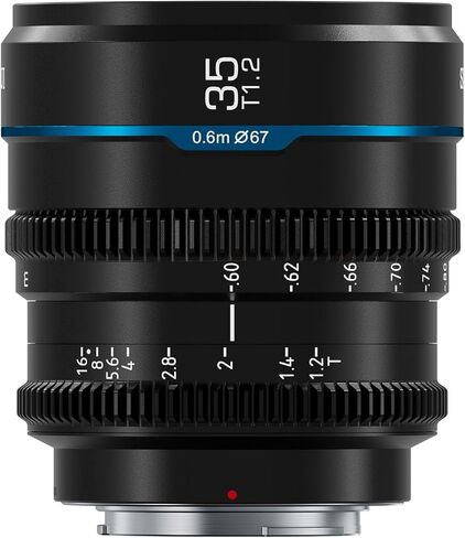 SIRUI Night Walker 16mm S35 Wide Angle Cine Lens, T1.2 Large Aperture Manual Focus Lens for BMPCC4K, GH5II, GH5S, GH6, Z Cam (MS16M-G, M4/3 Mount, Metal Grey) in Kuwait