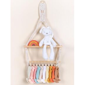 POVETIRE حامل مشبك مصاصة منظم مرايل الطفل، حامل مرايل لعاب الطفل المحايد - منظم ملابس تجشؤ الطفل، تخزين معلق لديكور الحائط لغرفة الأطفال حديثي الولادة من الفتيات والفتيان in Kuwait