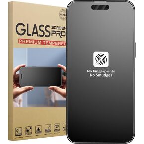 Matte Tempered Glass Screen Protector for iPhone 16 Pro 6.3 inch, Anti-Fingerprint Silky Feeling Smooth Touch