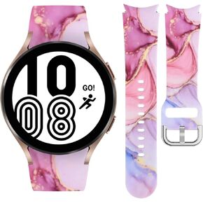 Watbro Band Compatible with Cow Marble Samsung Galaxy Watch 6 Band Classic 43mm 47mm 40mm 44mm,Galaxy Watch 5/4,Cow Marble Print Band for Galaxy Watch5 pro/Galaxy Watch4 Classic 46mm 42mm Women Men