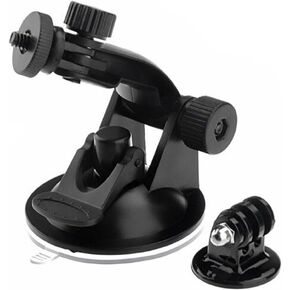 Action Camera Car Suction Cup Mount+ Tripod Adapter for GOPRO Hero 6/5/5 Session/4 Session/4/3+/3/2/1, and Other Action Camera