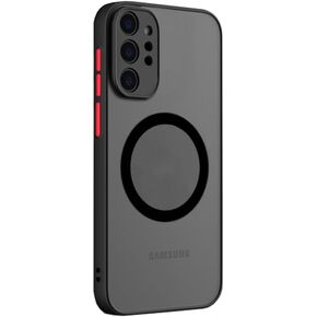 Galaxy Note 10 Plus Case Magnetic [Support Magsafe Charger] Wireless Anti-Scratch Shockproof Matte Clear Camera Protection Slim Thin Phone Cover Case for Samsung Galaxy Note 10 Plus 6.8"-Black