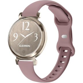 Slim Silicone Watch Bands Compatible with Garmin Lily 2, Thin Soft Narrow Sport Replacement Wristband Straps for Garmin Lily 2
