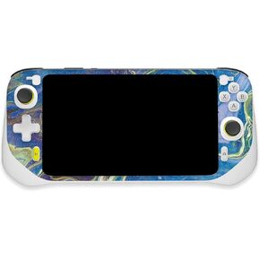 MightySkins Glossy Glitter Skin Compatible with Logitech G Cloud Gaming Handheld - Blue Pour | Protective, Durable High-Gloss Glitter Finish | Easy to Apply | Made in The USA