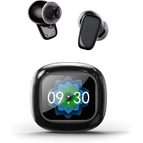 Touchscreen Earbuds Wireless with Portable Bluetooth 5.4 Speaker Touch Screen Case, ANC Earbuds Sound Active Noise Cancelling Earphone Blue Tooth Ear Buds Wireless Bluetooth Earbuds for iPhone Android