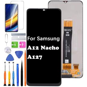 Screen Replacement for Samsung Galaxy A12 Nacho A127 A127F/DSN A127F/DS A127F A127M A127U LCD Display Touch Digitizer Assembly + Tools