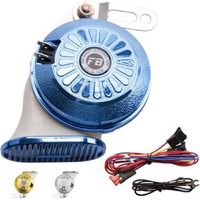 FARBIN Loud Car Horn with 12-Tone Controller 12v Motorcycle Horns High Tone/Low Tone Metal Twin Horns Kit with Protective Grill Universal Electric Horns for Truck Car Motorcycle in Saudi Arabia