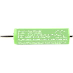 Replacemn Battery for Panasonic ES-725 ES-742 ES-743 ES-744 ES-RL21 ES-RT31 ES-RT33 ES-RT51 ES-RT53 ES-RT81 ER2211 ER221E2 ER-GC50 ER-GC70 ER-GB60 Compatible Part NO WES7038L2506