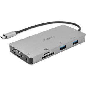 Rocstor Y01H01-AG Usb-c Multiport Hub Adapter Adap 9 Port Multiport Adapter