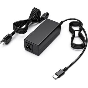 65W 45W USB C Laptop Charger for HP EliteBook Spectre,Lenovo Thinkpad Yoga,Dell Chromebook Latitude XPS,Asus,Acer,Samsung,Google Chromebook Charger Fast Charging Type C AC Adapter Power Cord Supply