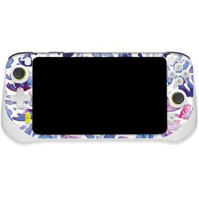MightySkins Carbon Fiber Skin Compatible with Logitech G Cloud Gaming Handheld - Blue Petals | Protective, Durable Textured Carbon Fiber Finish | Easy to Apply | Made in The USA
