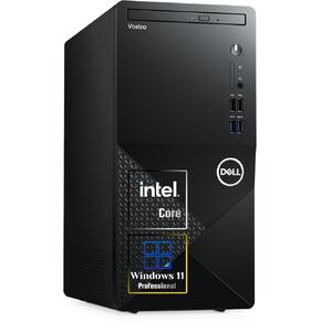 Dell Vostro 3910 Desktop Computer PC| 12th Gen Intel 4-Core Processor Up to 4.3GHz | DisplayPort | HDMI | WiFi 6 | DVD-RW | Windows 11 Pro| Black (16GB RAM | 1TB SSD)