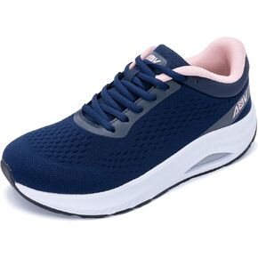 أحذية مشي نسائية ذات مقدمة واسعة مع أحذية تقويم العظام لدعم قوس القدم لأحذية التنس الهوائية لالتهاب اللفافة الأخمصية in Kuwait