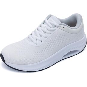 Womens Walking Shoes Wide Toe Box Shoes with Arch Support Orthotic Shoes for Plantar Fasciitis Air Tennis Sneakers