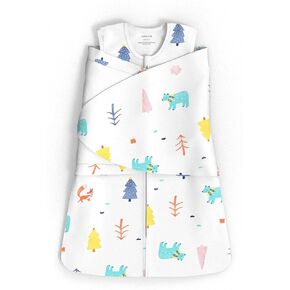 Adjustable Wearable Sleep Sack Newborn 0-6 Months | Baby Swaddle Blanket Boys, 3-6 Months | Soft Breathable Cotton Sleep Bag Infant, Sleepsack Newborn Essentials, 1.5 TOG All Seasons, Multicolor