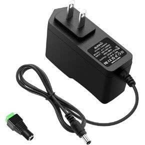 ALITOVE 24V 500mA Power Supply 24 Volt 0.5A AC/DC Adapter AC 100V~240V to DC 24V12W 0.5A 0.3A 0.2A Converter with 5.5 x 2.5mm DC Plug for LED Lights Razor Essential Oil Diffuser