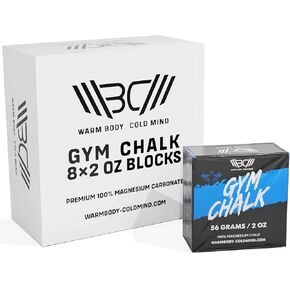 WARM BODY COLD MIND Premium Chalk Block for Weightlifting, Climbing, Pole Dancing (8 pcs) in Kuwait
