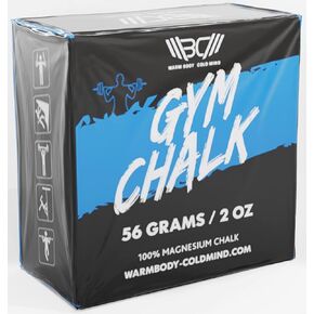 WARM BODY COLD MIND Premium Chalk Block for Weightlifting, Climbing, Pole Dancing (8 pcs)