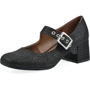 WHITE MOUNTAIN Women's Lasso Mary Jane Block Heel