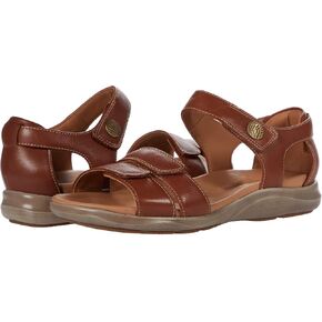 Clarks Women's Kylyn Strap Sandal, Tan Leather, 11