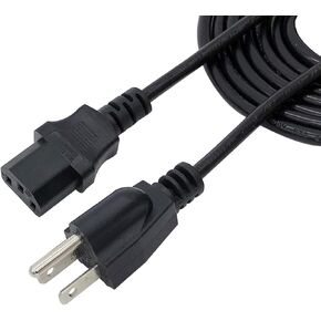 3 prong Power Cord Replacement for Sanyo Plasma HDTV DP42740 DP50740 DP50747 DP50741 HDTV LCD TV 8ft C13 AC Power Cord Cable