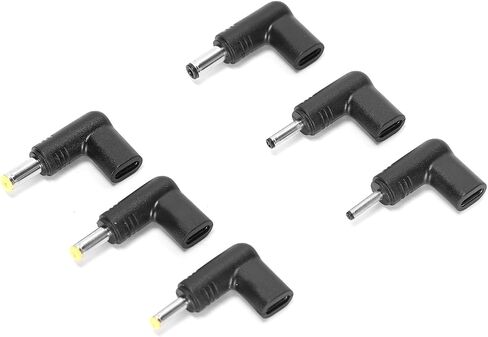 6Pcs 5V 90 Degree Angled Type-C Female to DC Male Power Adapter for Laptop Router Mobile Power Supply Charger Connector in Kuwait