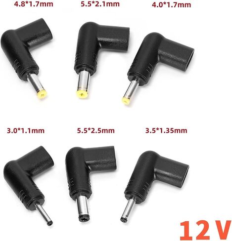 6Pcs 5V 90 Degree Angled Type-C Female to DC Male Power Adapter for Laptop Router Mobile Power Supply Charger Connector in Kuwait