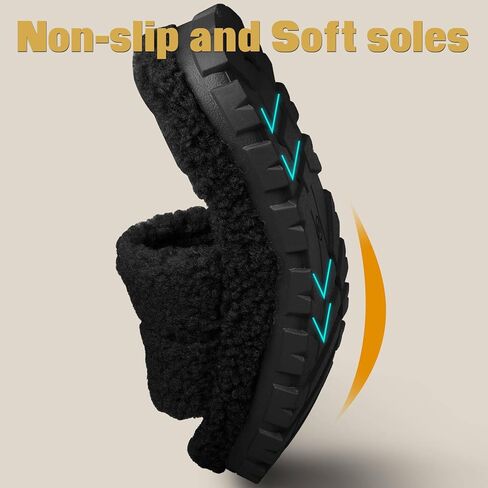 House Slippers for women Fluffy Slippers Open Toe House Shoes Anti-skid Warm Breathable Comfortable Platform Slippers Indoor Outdoor in Saudi Arabia
