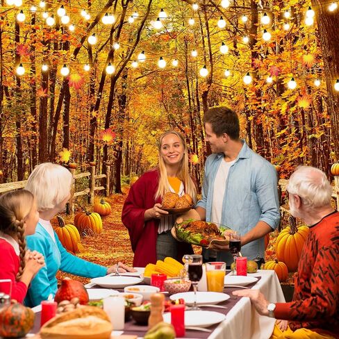 Avezano Fall Backdrops for Photography Autumn Maple Leaves Forest Path Photo Background Thanksgiving Holiday Portrait Photoshoot Backdrop Rustic Yellow Natural Harvest Pumpkin Banner (7x5ft) in Saudi Arabia